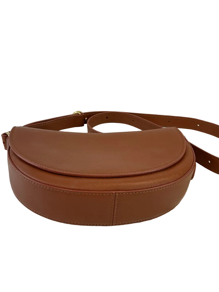 Cuyana Brown Half Moon Handbags