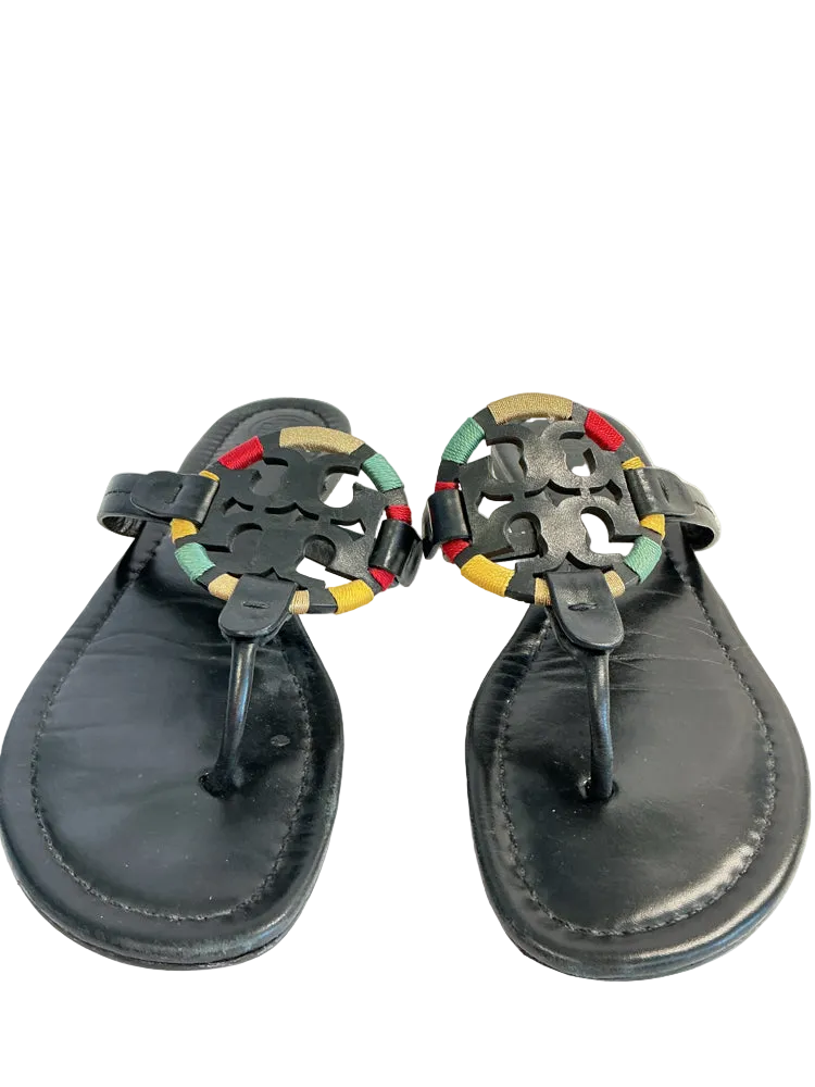 Tory Burch Shoe Size 8.5 Black multi Sandals
