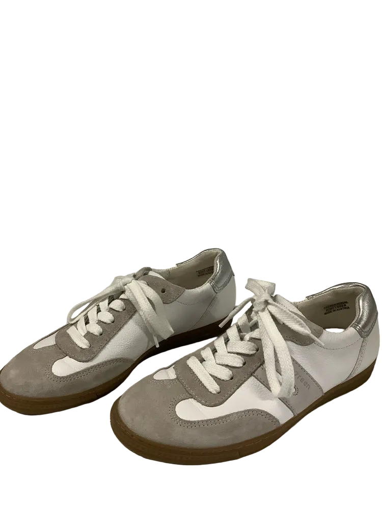 Paul Green Shoe Size 6 White & Gray Dalton Sneakers