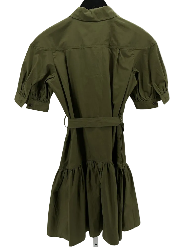 Derek Lam 10 Crosby Size 4 Olive Luma Dress