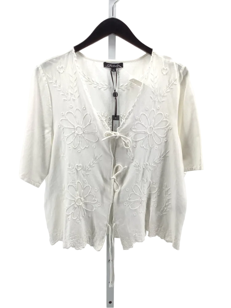 Charlie B Size L White Shirt