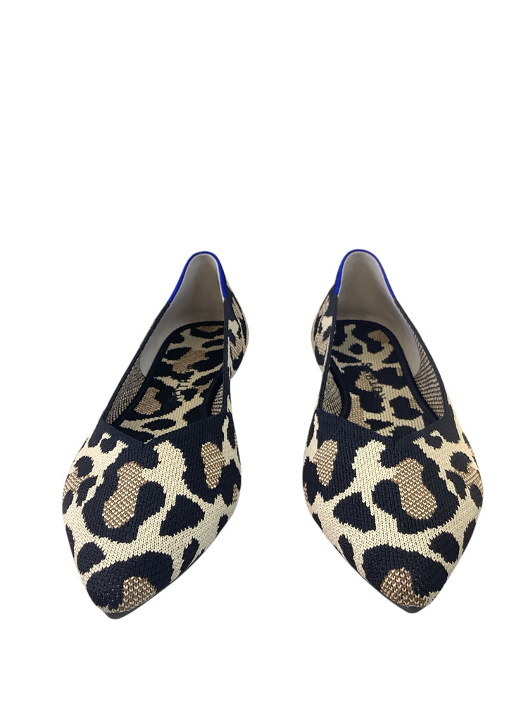 Rothy's Shoe Size 10 Black & Tan The Point Flats