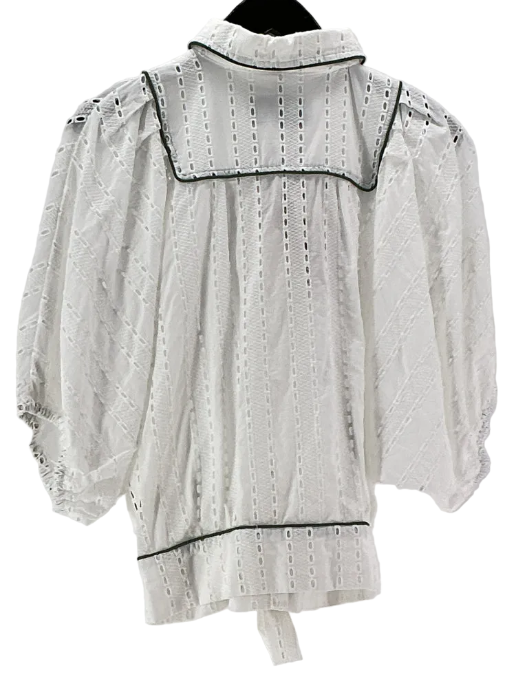 Komodo Size S White & Green Shirt