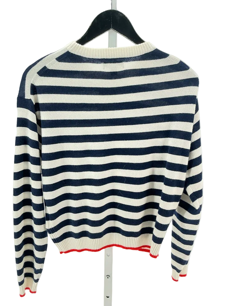 Jcrew Size S Navy & white Sweater
