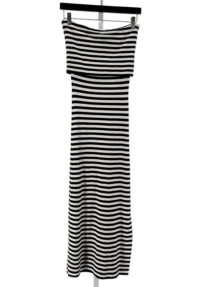 Evereve Size S Black & White Jane Dress