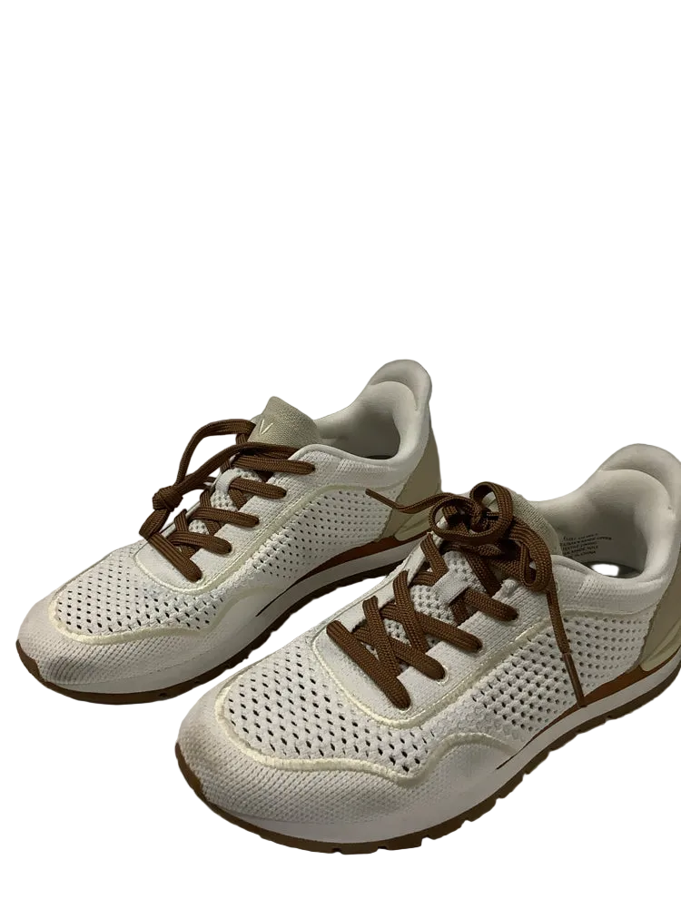 vivaia Shoe Size 6.5 White & Brown Sneakers