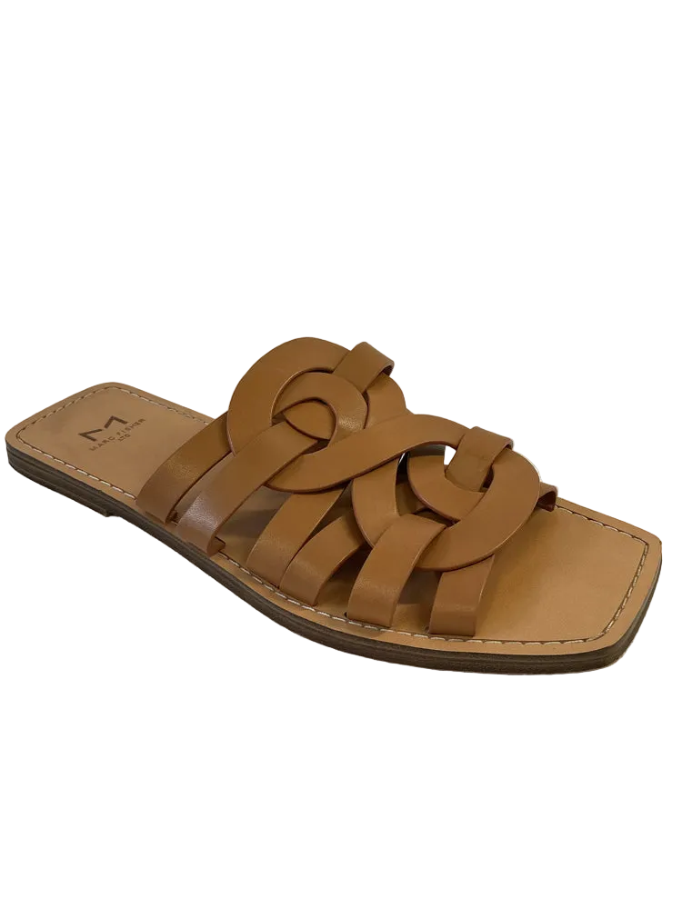 Marc Fisher Shoe Size 7.5 Tan Slides