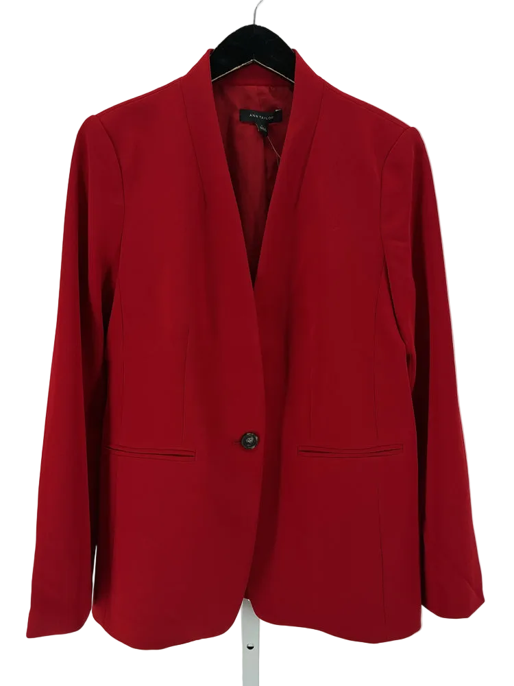 Ann Taylor Size 6 Red Jacket