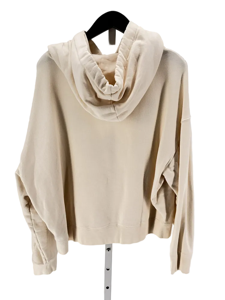 Tory Burch Size L Cream & Green Sweatshirt