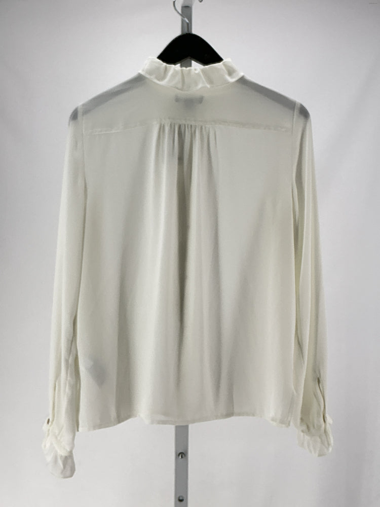 Jcrew Size 6 White Shirt