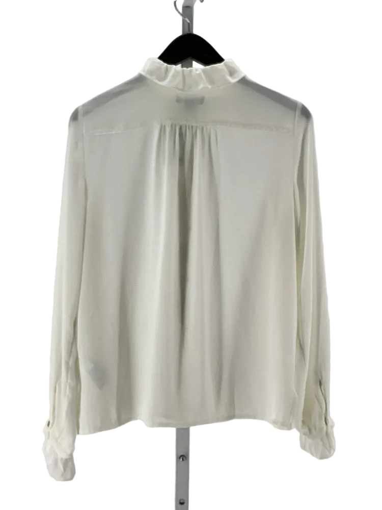 Jcrew Size 6 White Shirt