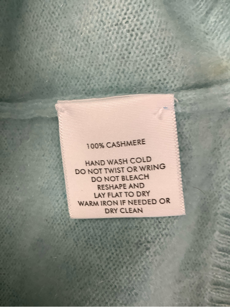 White + Warren Size M Blue Sweater