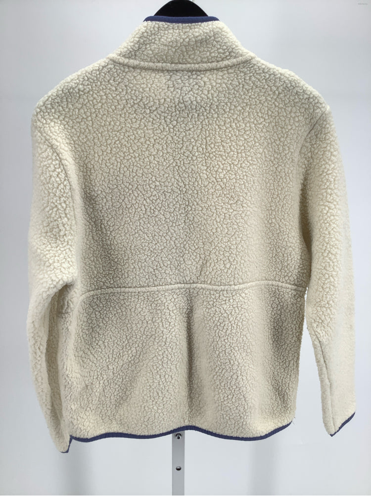 Patagonia Size S Cream & Blue Retro Pile Sweatshirt