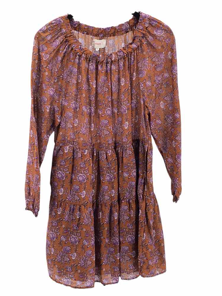 Xirena Size XS Brown Multi Lea Dress