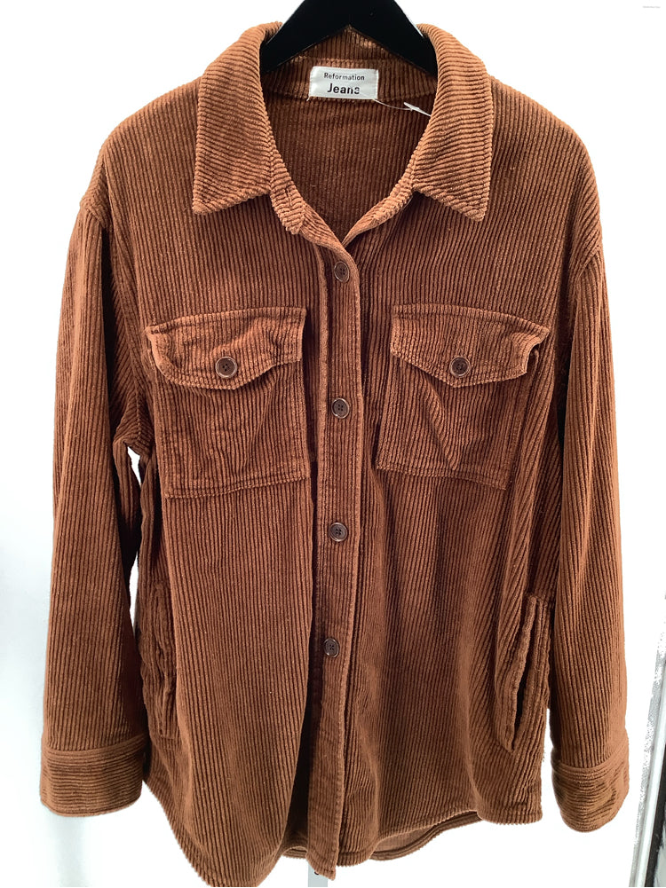 Reformation Size XL Brown Shirt