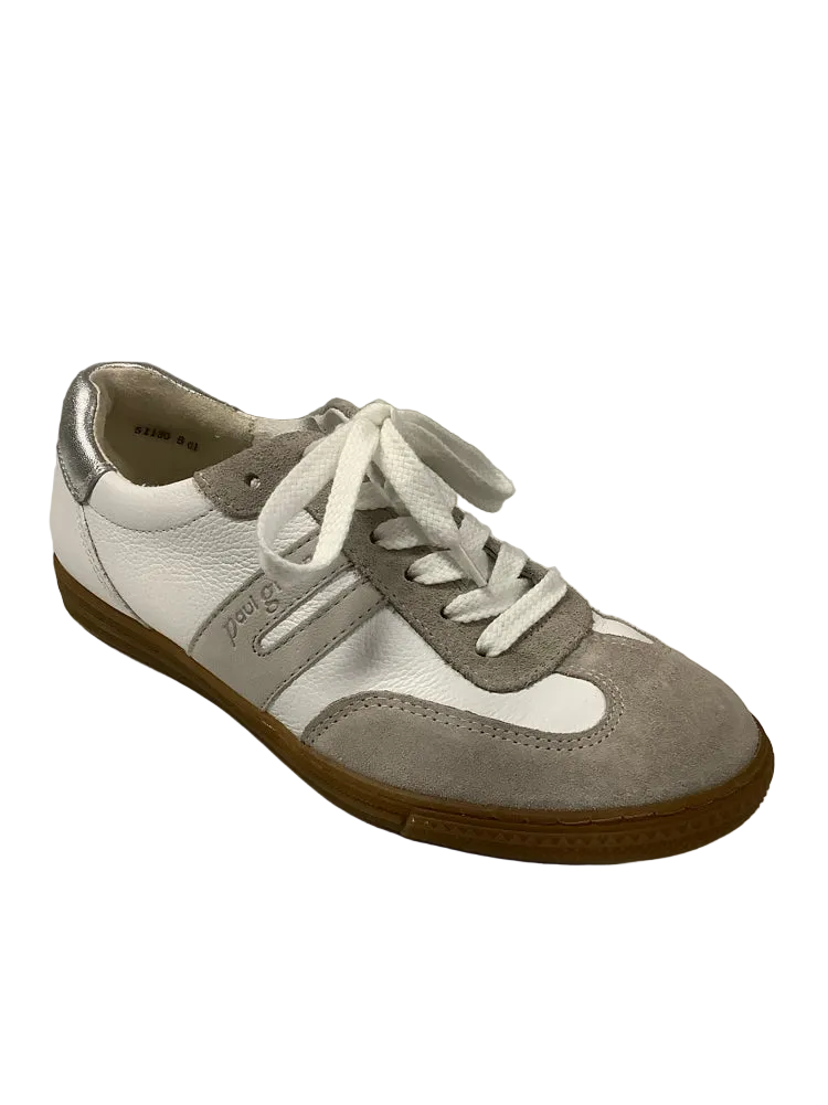 Paul Green Shoe Size 6 White & Gray Tilly Sneakers