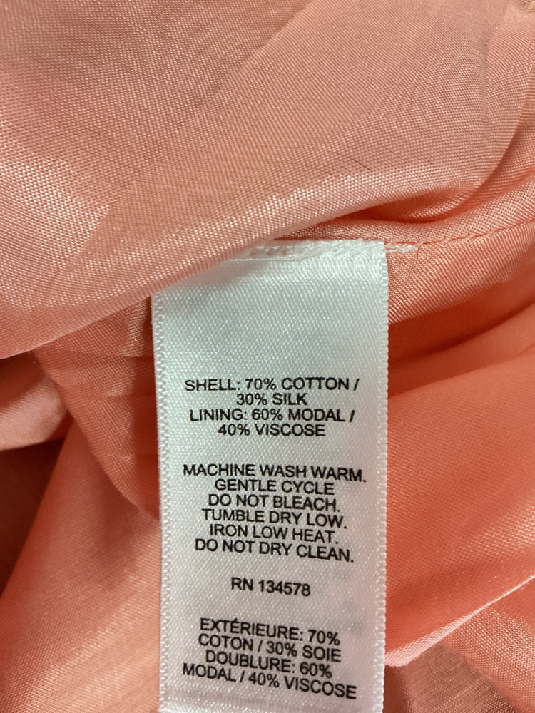 Vineyard Vines Size L Peach & Green Warren Dress