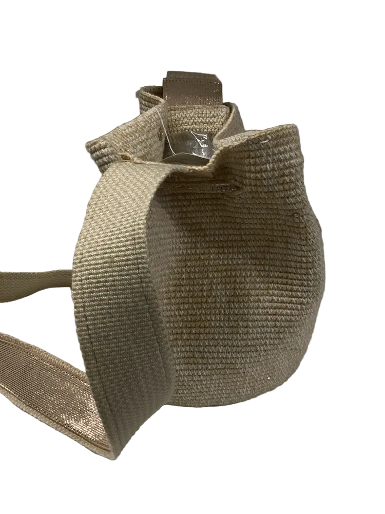 Teiruma Tan & Gold Rocio Bucket Handbags