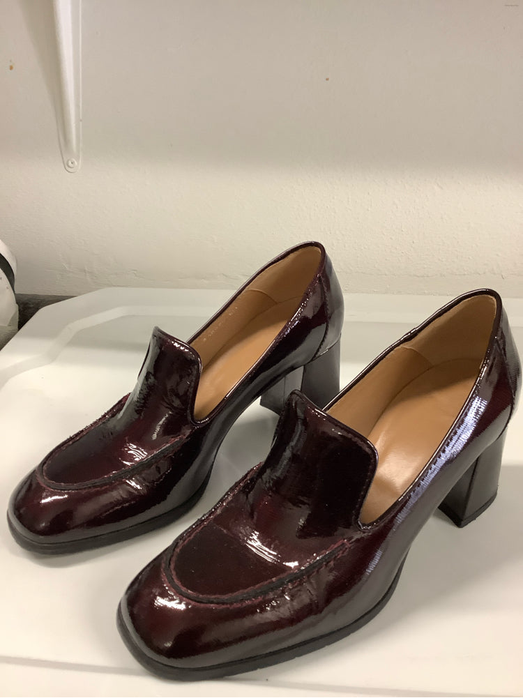 Aquatalia Shoe Size 8 Burgundy MICHELLE Heels