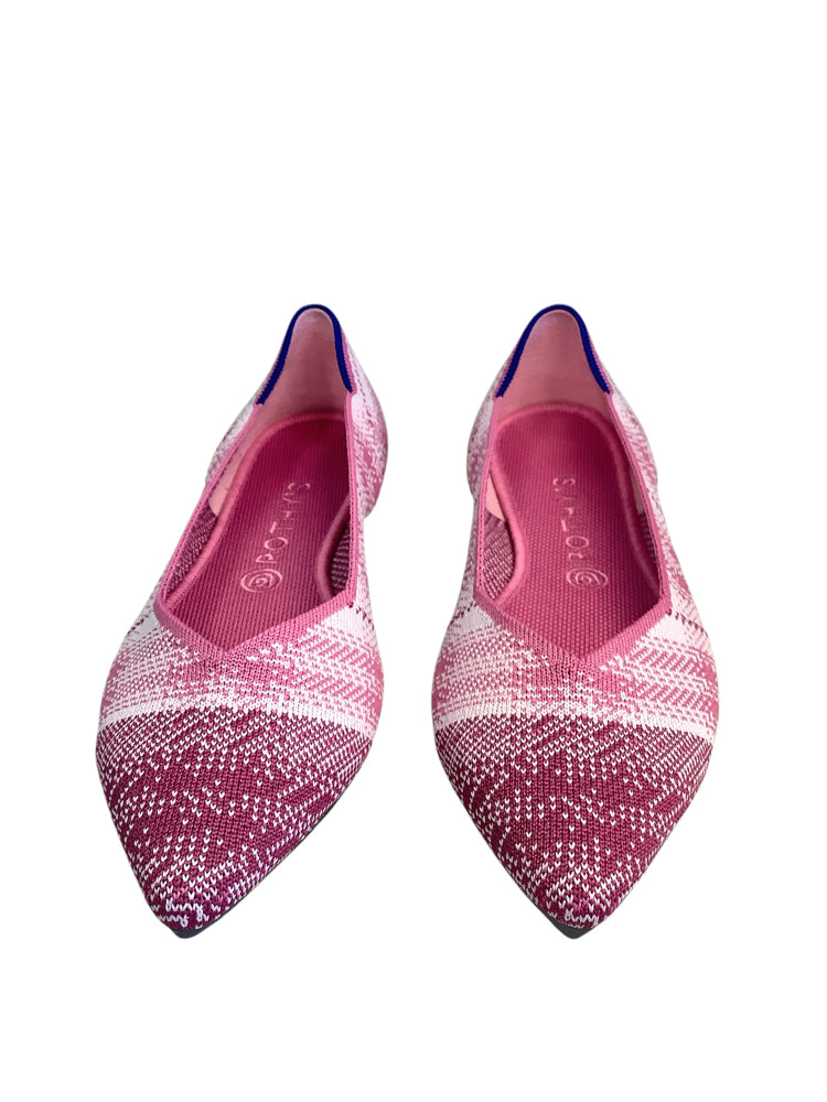 Rothy's Shoe Size 11.5 Pink & White Flats