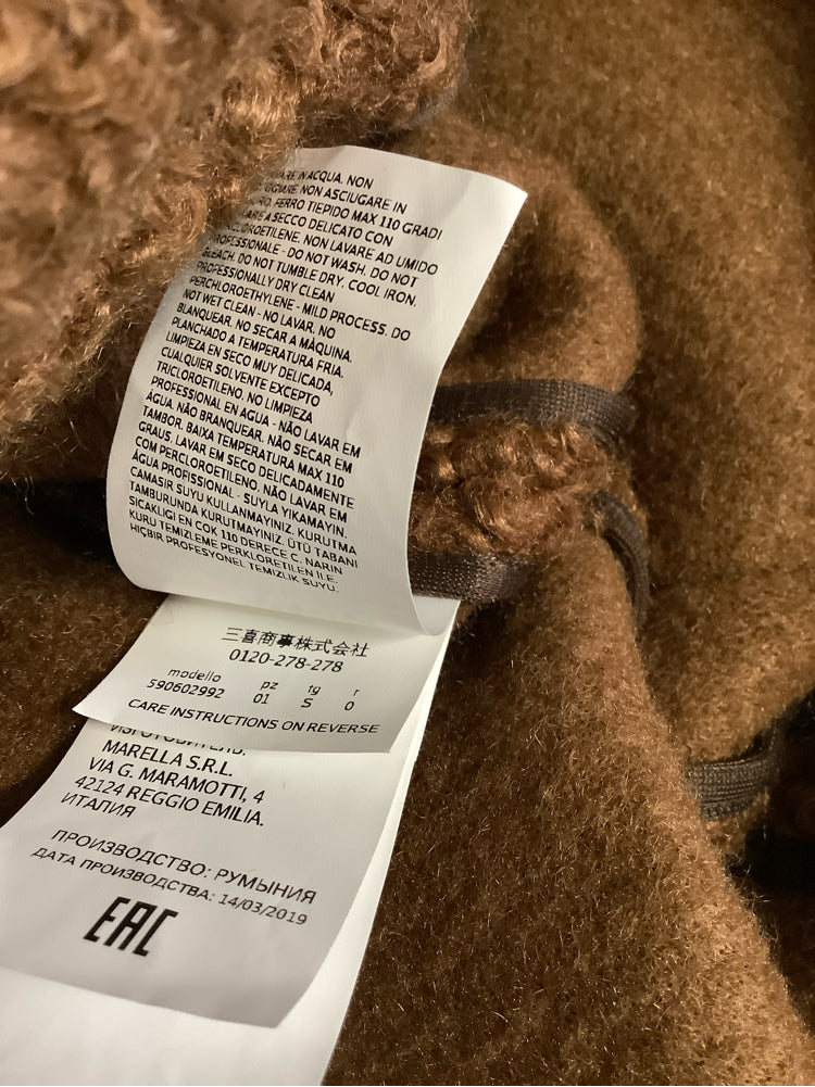 EMME Marella Size S Brown Coat