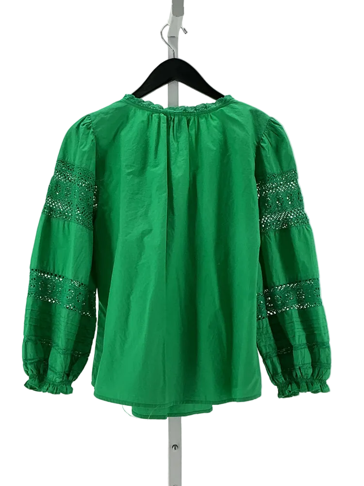 Velvet by Graham Spencer Size XS Green Shirt