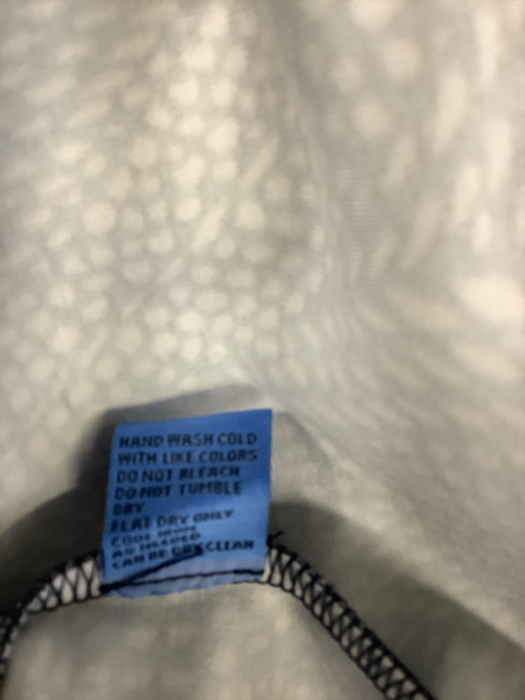 J. McLaughlin Size L Blue & Black Bedford Dress