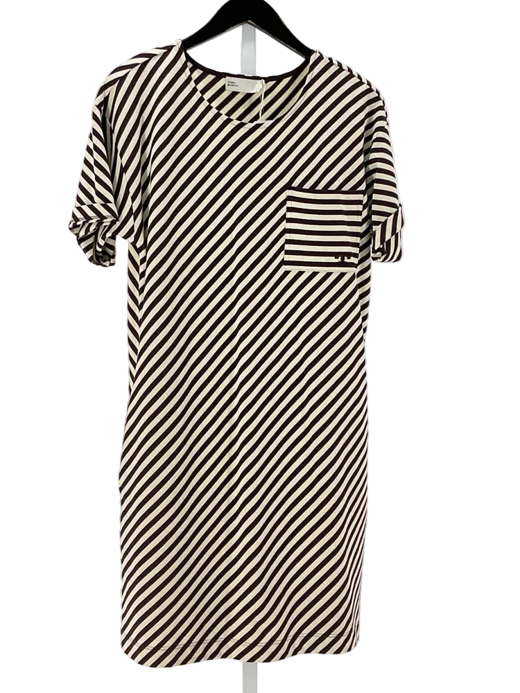 Tory Burch Size M Brown & white Dress