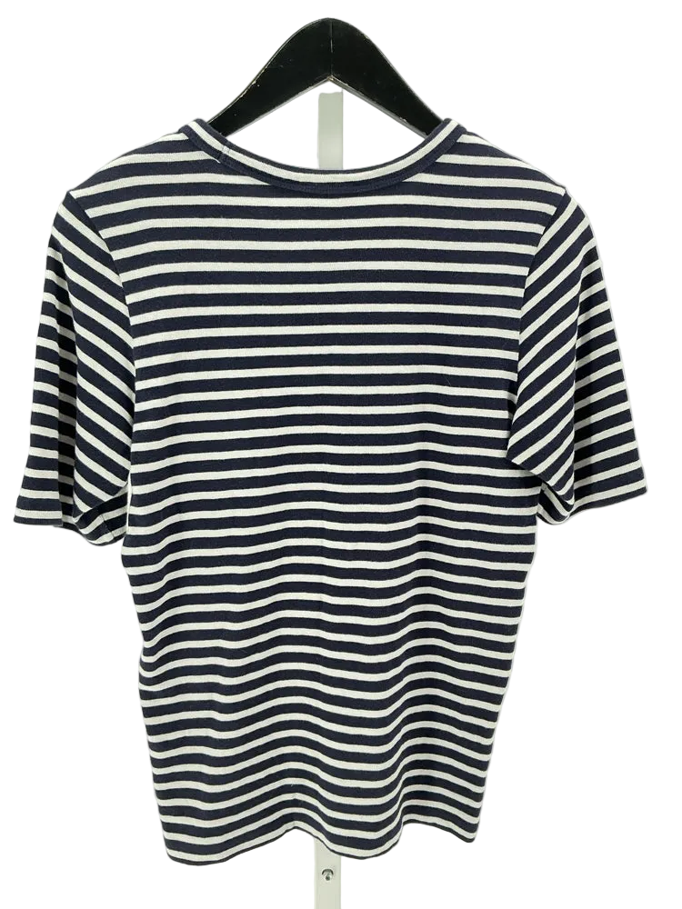 AYR Size S Navy & white Shirt