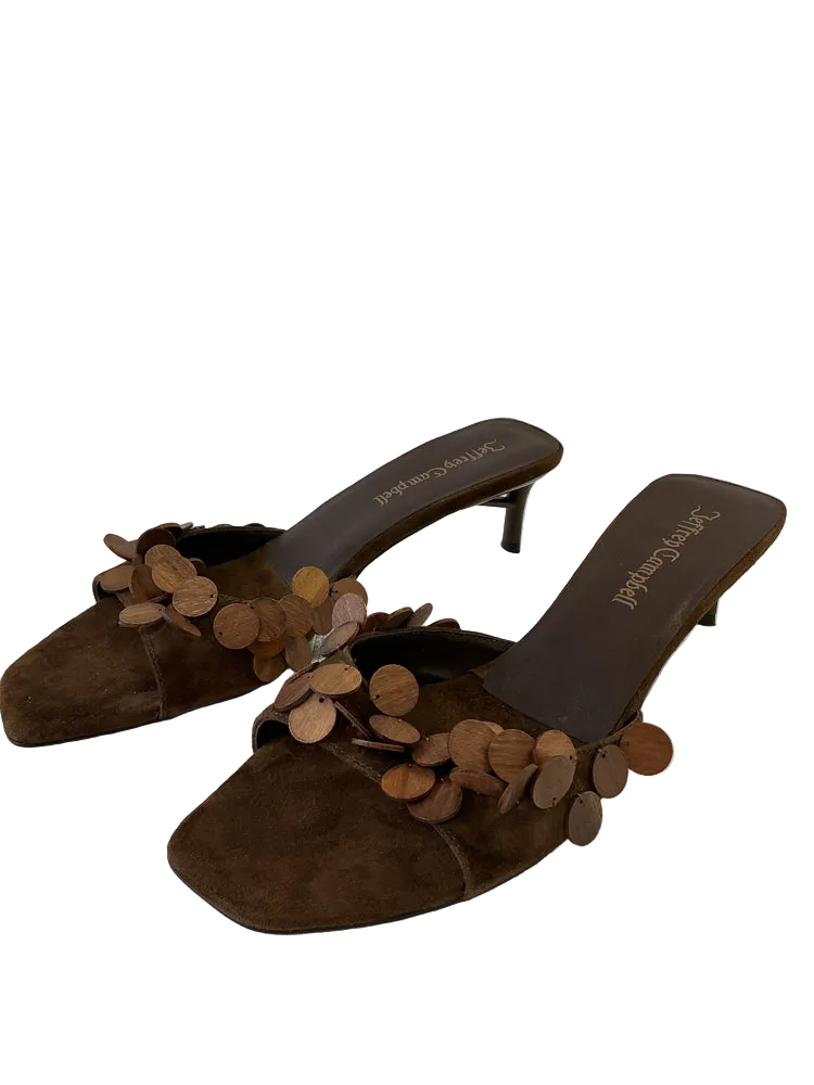 Jeffrey Campbell Shoe Size 8 Brown Kitten Heel