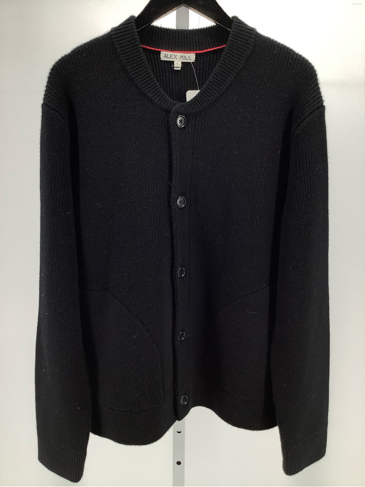 Alex Mill Size L Black Donny Cardigan