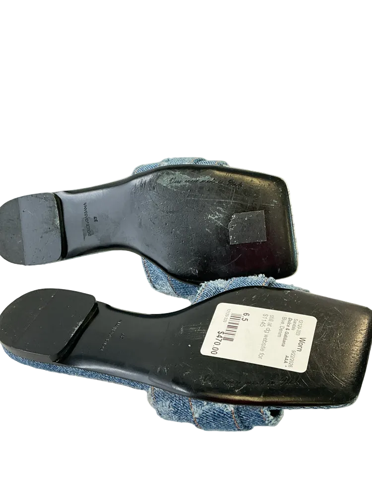Dolce & Gabbana Shoe Size 6.5 Blue Sandals