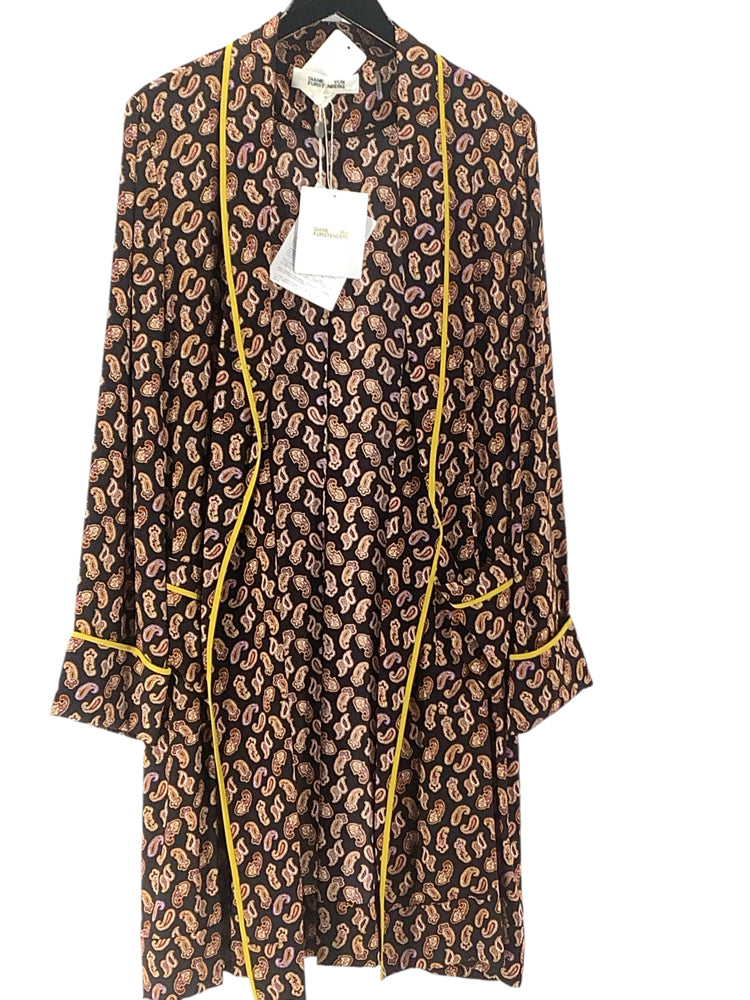 Diane VonFurstenberg Size L Black multi Dress
