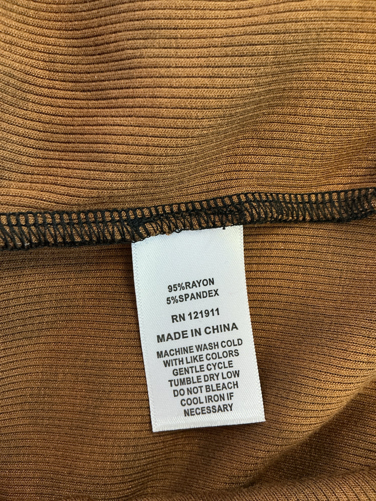 LNA Size XS Black & Brown Shirt