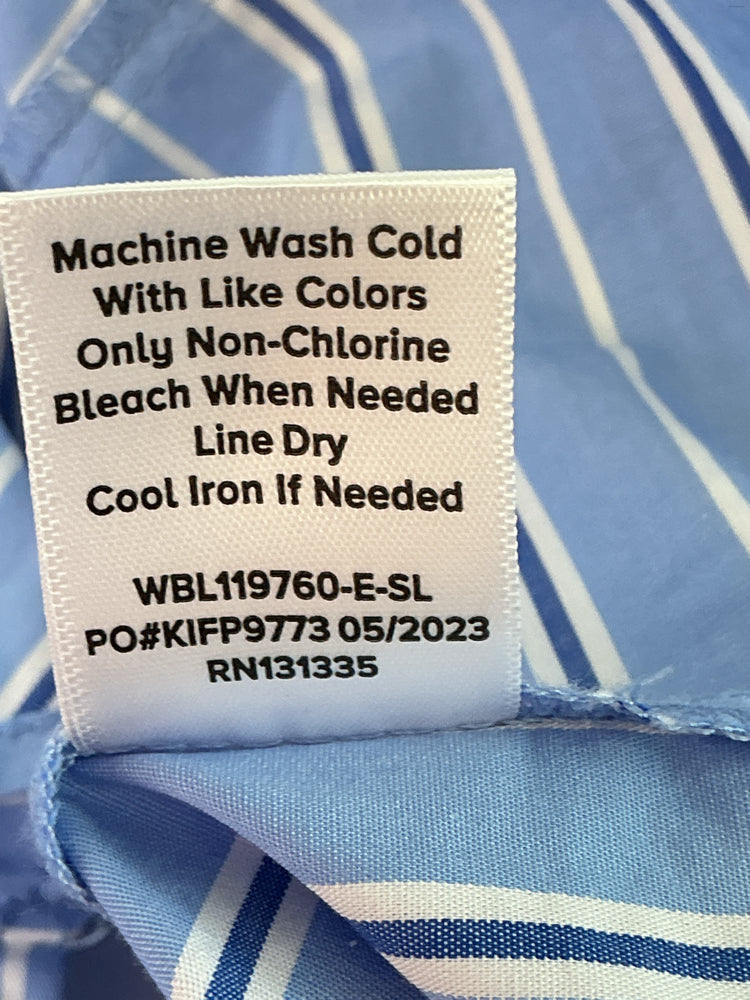 Evereve Size S Blue & White Shirt