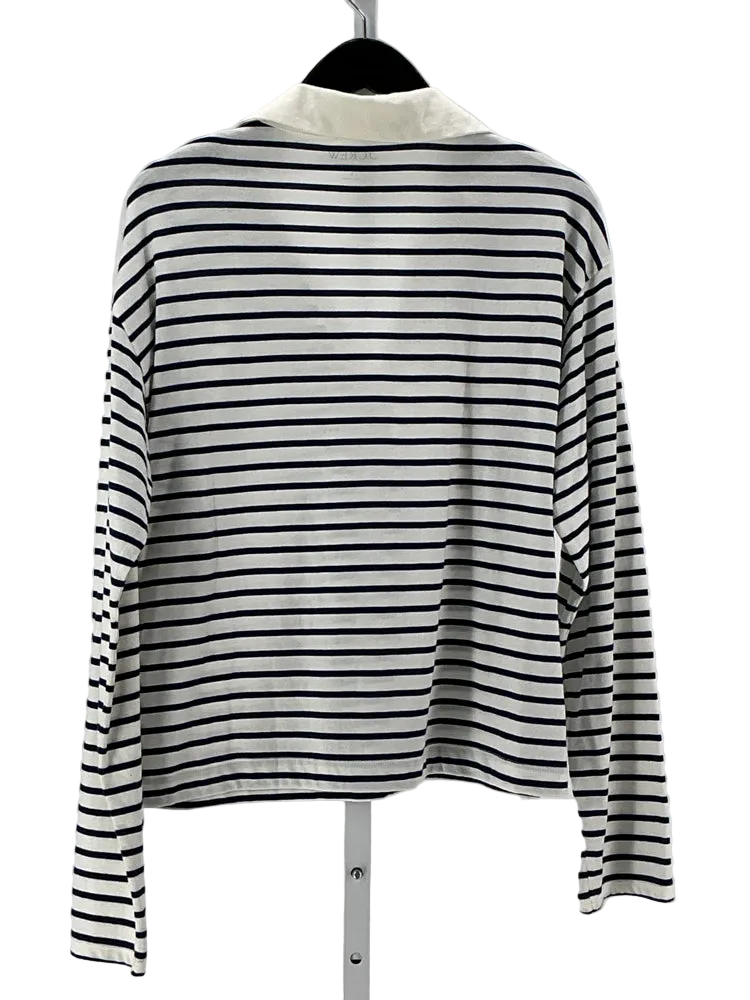 Jcrew Size L Navy & white Shirt