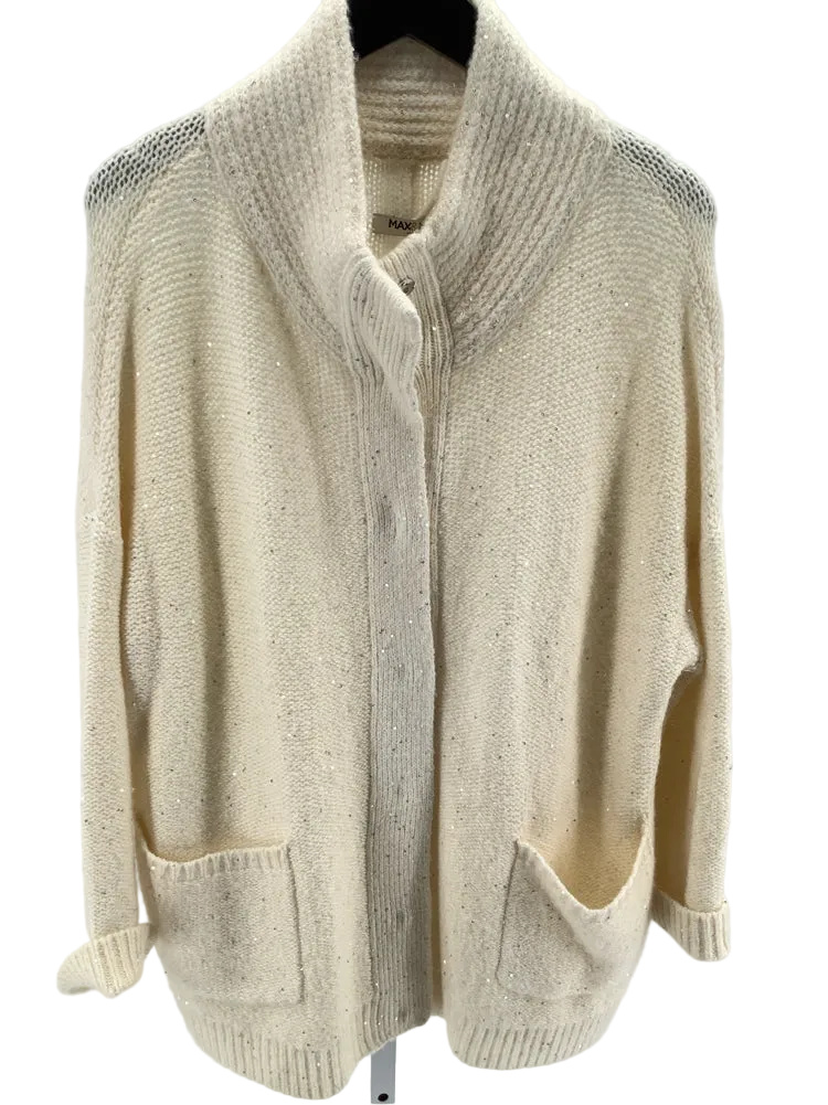 Max & Moi Size S Cream Cardigan