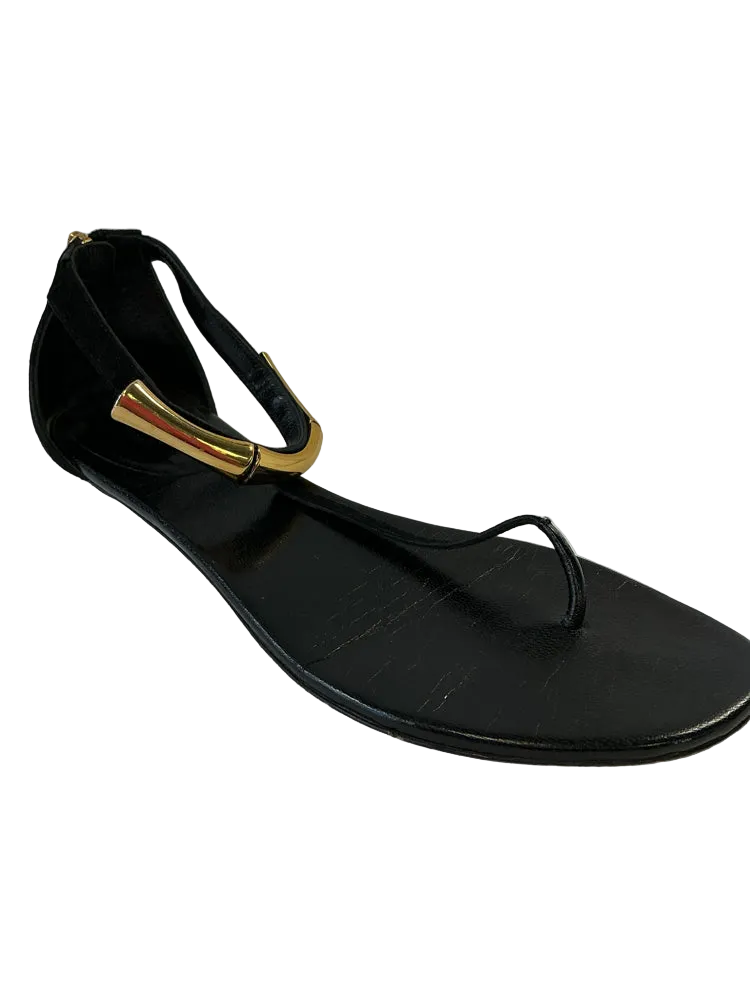Gucci Shoe Size 10 Black Coraline Sandals