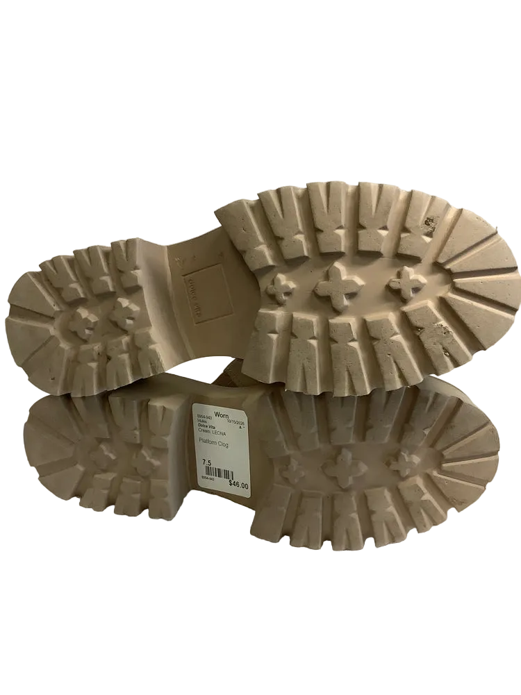 Dolce Vita Shoe Size 7.5 Cream LEONA Mules