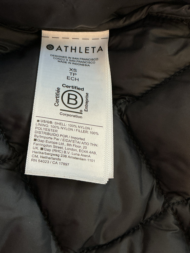 Athleta Size XS Black Vest