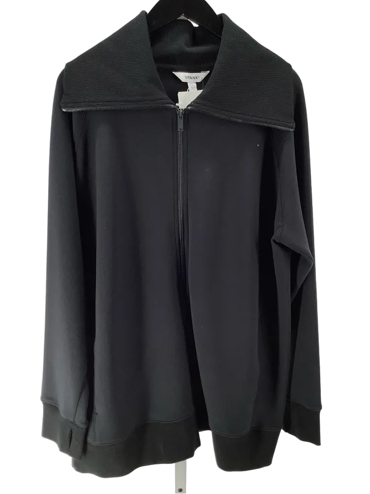 Spanx Size 1X Black Sweatshirt