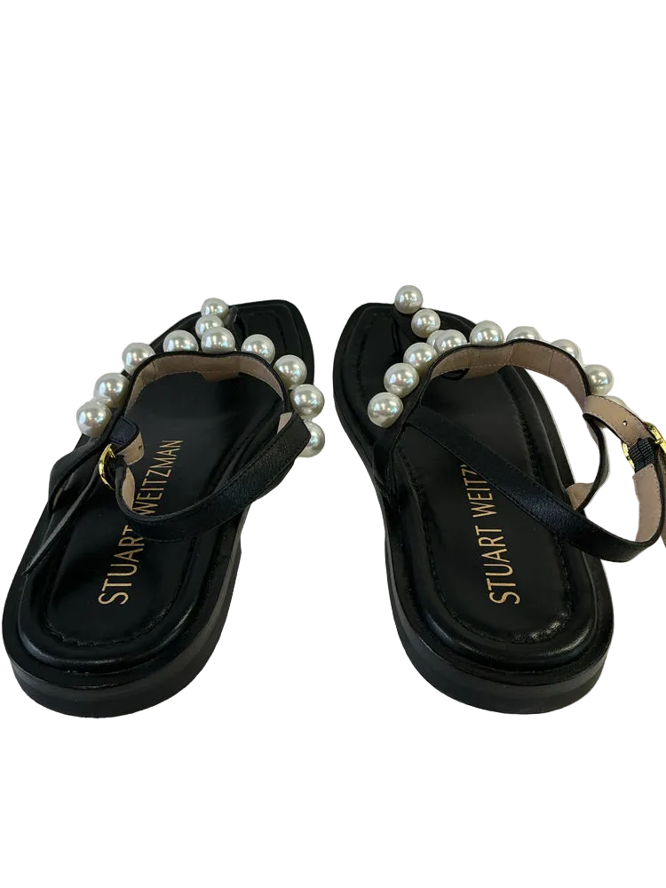 Stuart Weitzman Shoe Size 6 Black Sandals