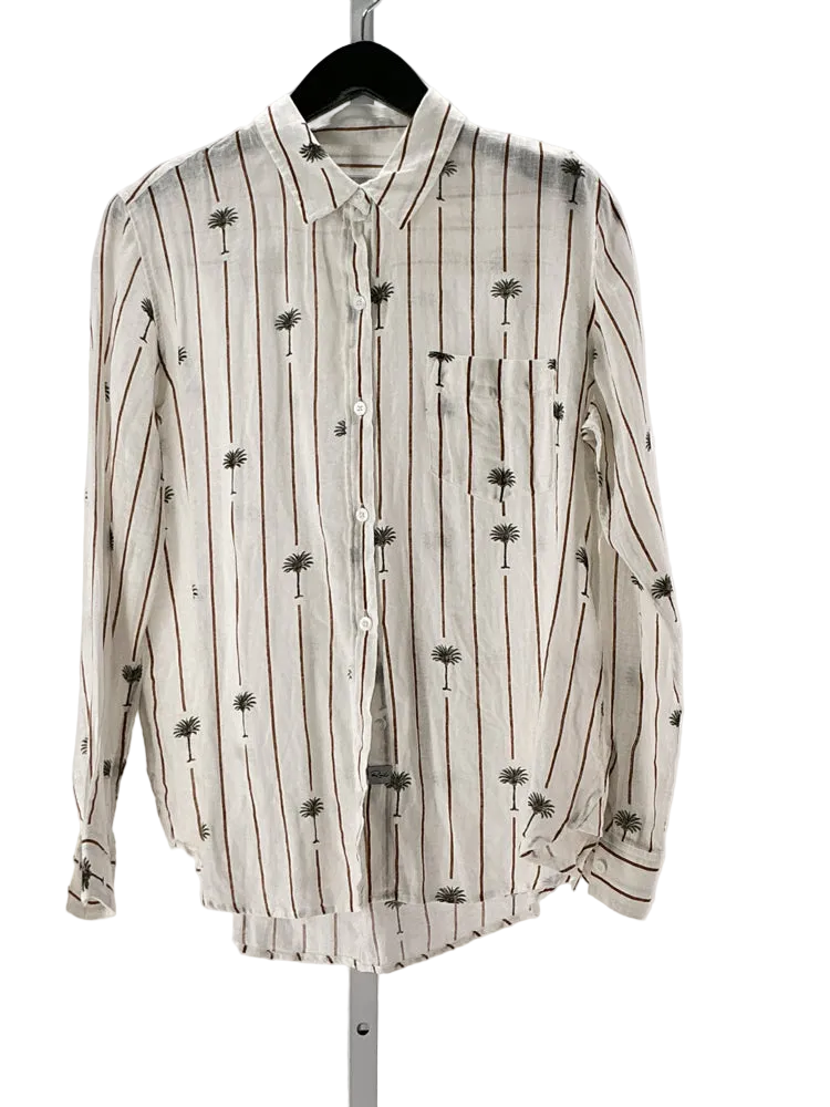 Rails Size S White multi Shirt