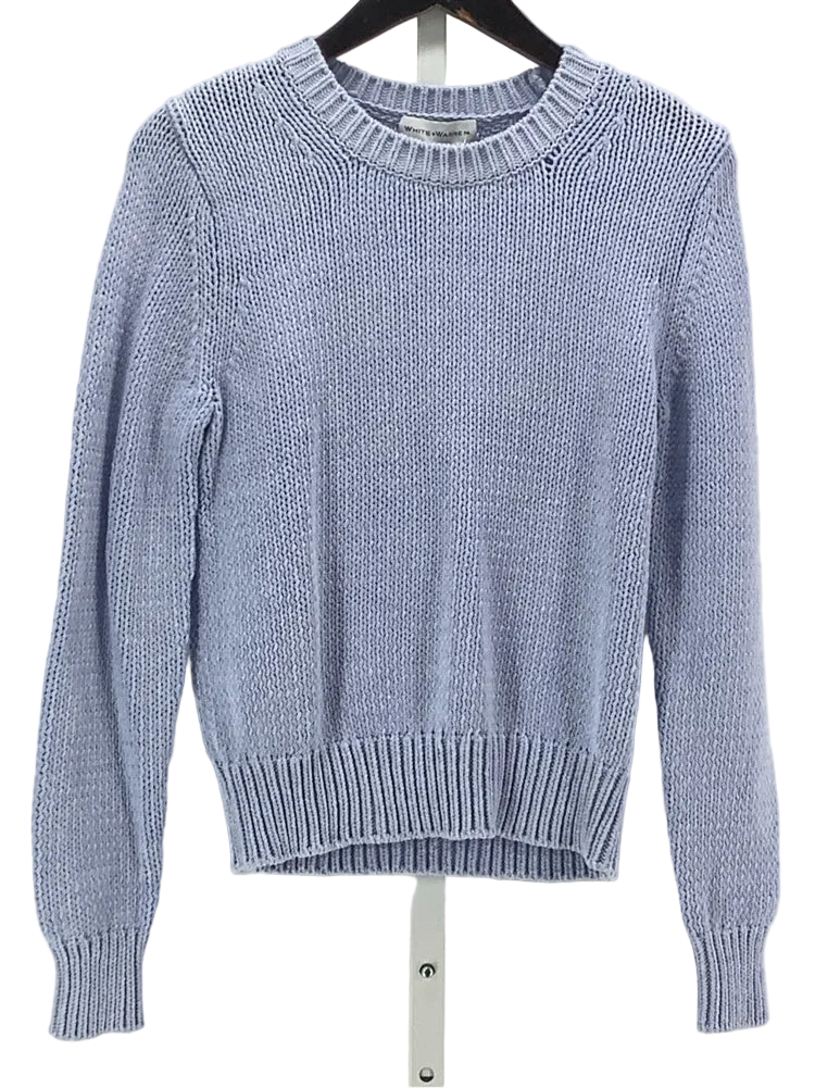 White + Warren Size XS Blue Sweater