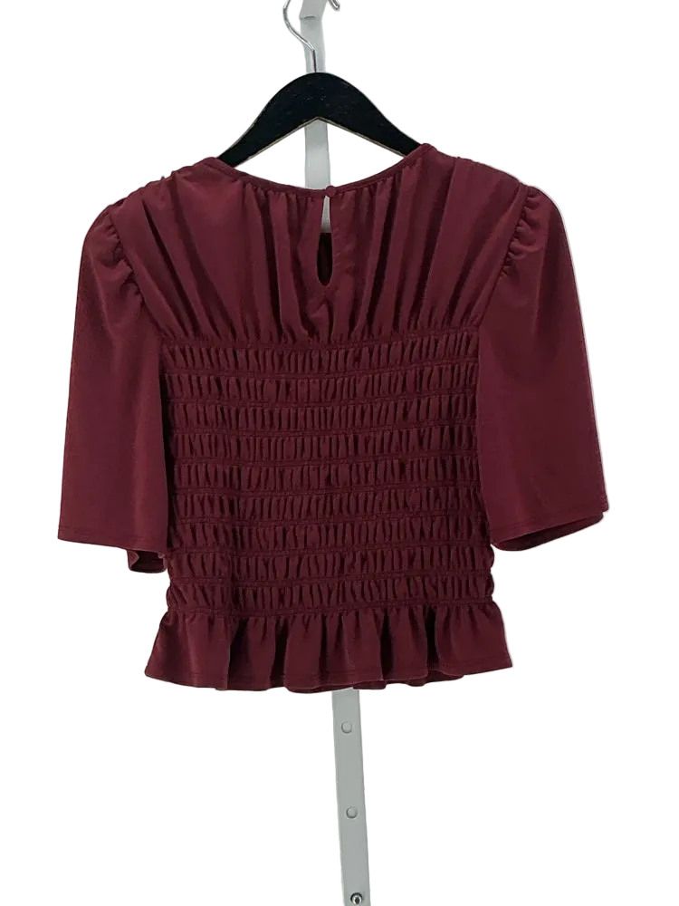 Evereve Size XS Burgundy Shirt