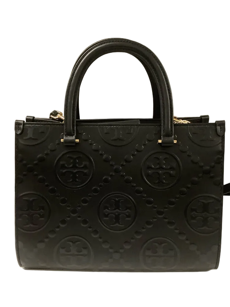 Tory Burch Black T Monogram Handbags