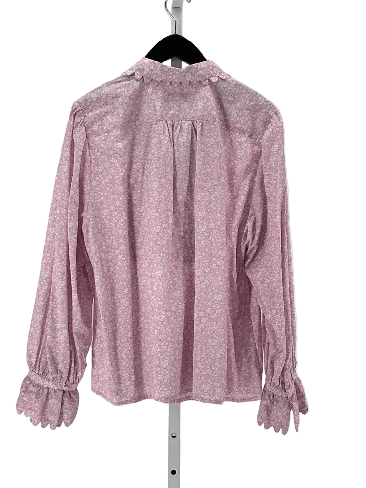 Jcrew Size XL Pink & White Shirt