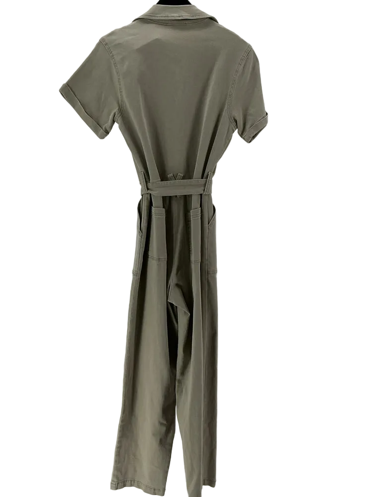 Skies Are Blue Size S Tan Jumpsuit