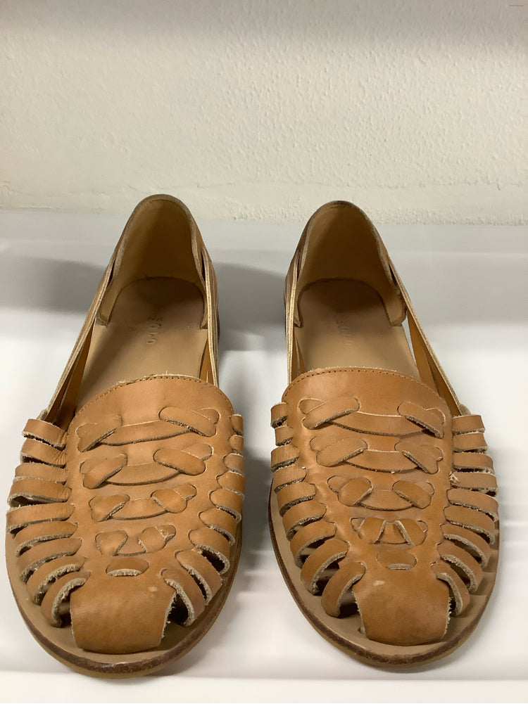 Nisolo Shoe Size 7.5 Tan Huarache Flats