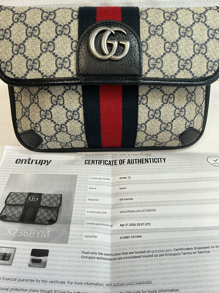 Gucci Navy Multi Handbags